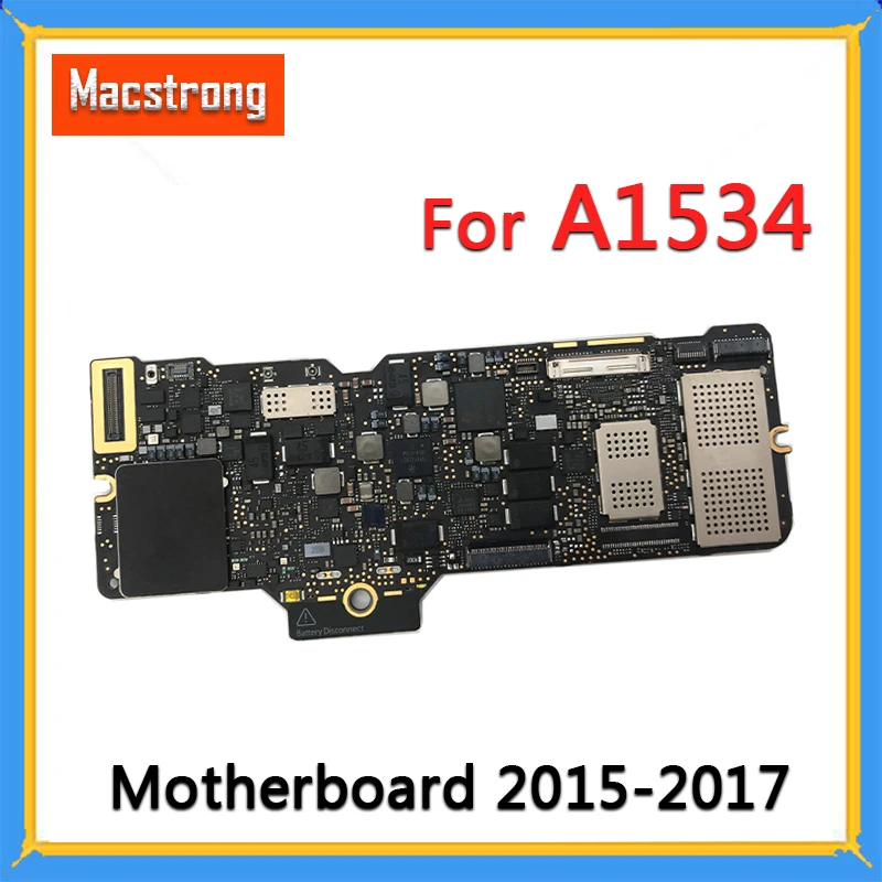 Протестированная материнская плата A1534 1 ГГц 256/512 ГБ 2015 2016 для MacBook retina 12 &quotA1534 2