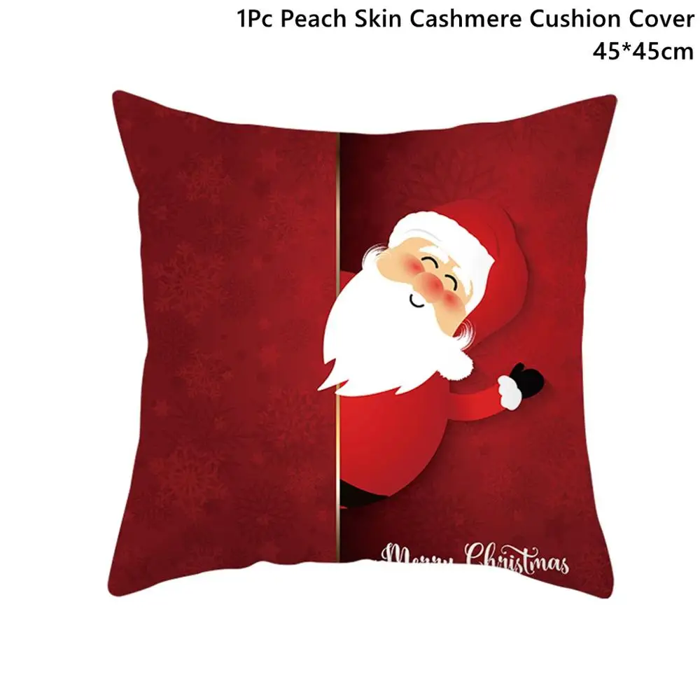 Xmas Pillowcase 11 CHZLL съемные рождественские наклейки, украшения, Санта-Клаус, олень, Декоративный Рождественский Декор для дома, Санта-Клаус, Noel, Декор - Цвет: Xmas Pillowcase 11