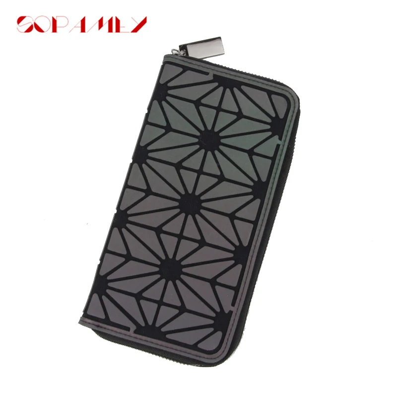 Геометрические женские кошельки с бриллиантами в клетку стандартные светящийся