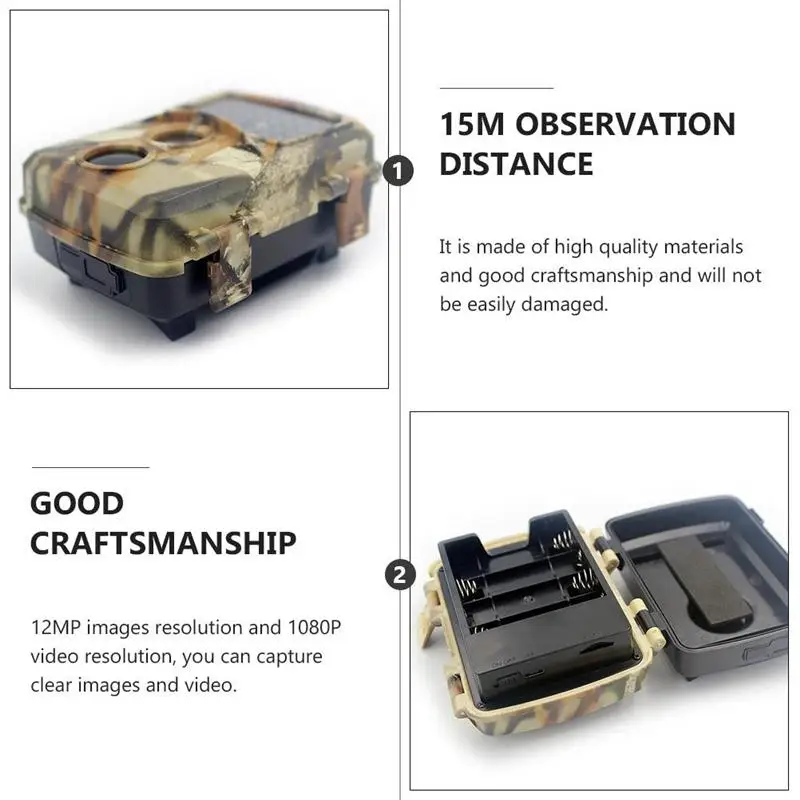 

1 Set 12MP 1080P Outdoor Waterproof Sports PIR Infrared Night Vision Camera