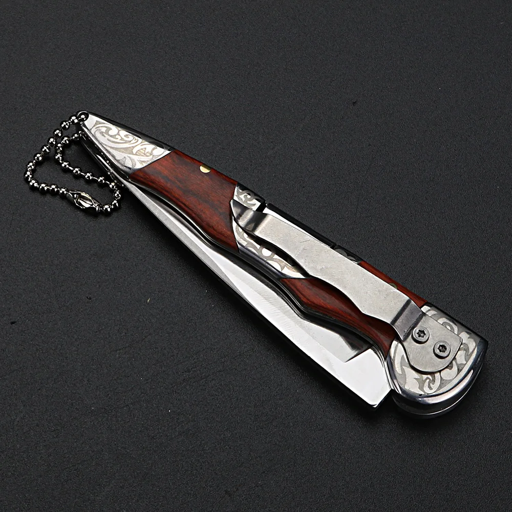 Складной нож портативный короткий высококачественный Военный уличный походный