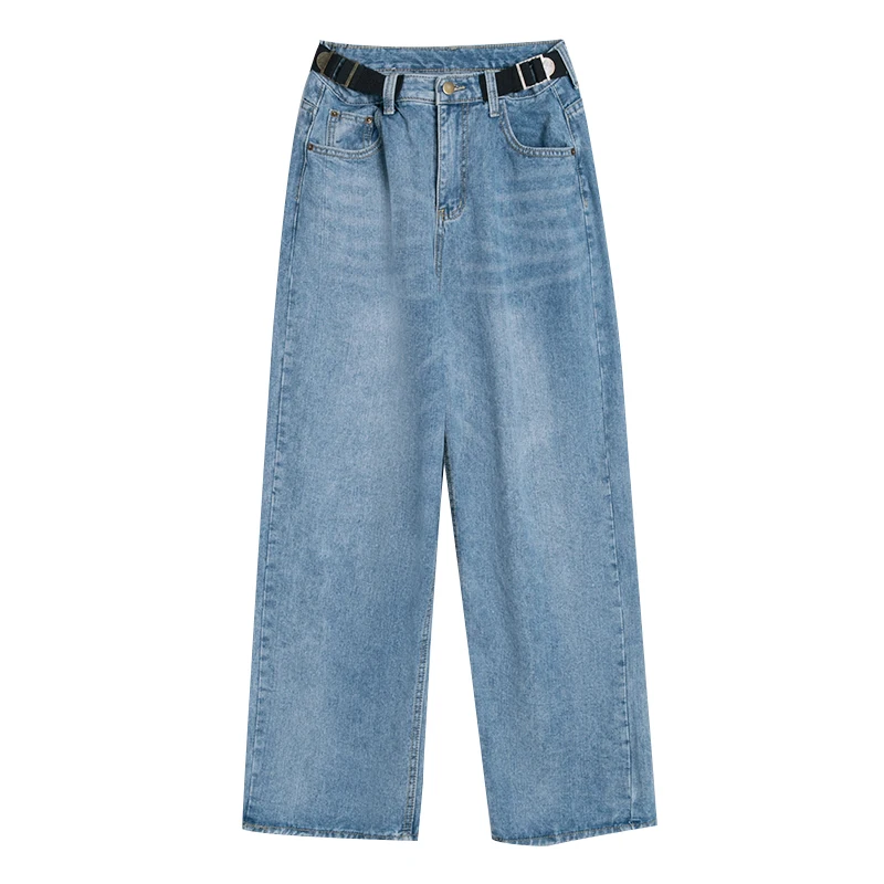 Джинсы-бойфренды широкие с завышенной талией летние | Женская одежда
