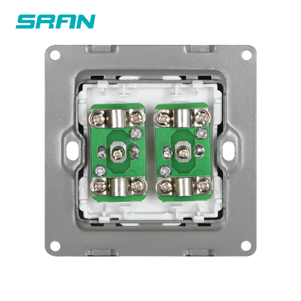 SRAN оптовая продажа настенная розетка с двойным интерфейсом для телевизора