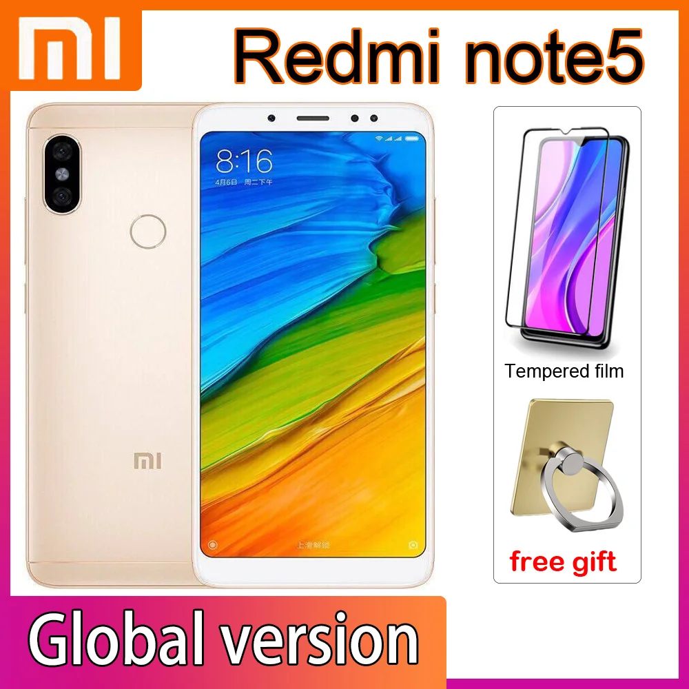 Для смартфона Xiaomi Redmi note5 4 ГБ 64 Snapdragon 636 полный экран 5 99 дюйма камера 13 МП