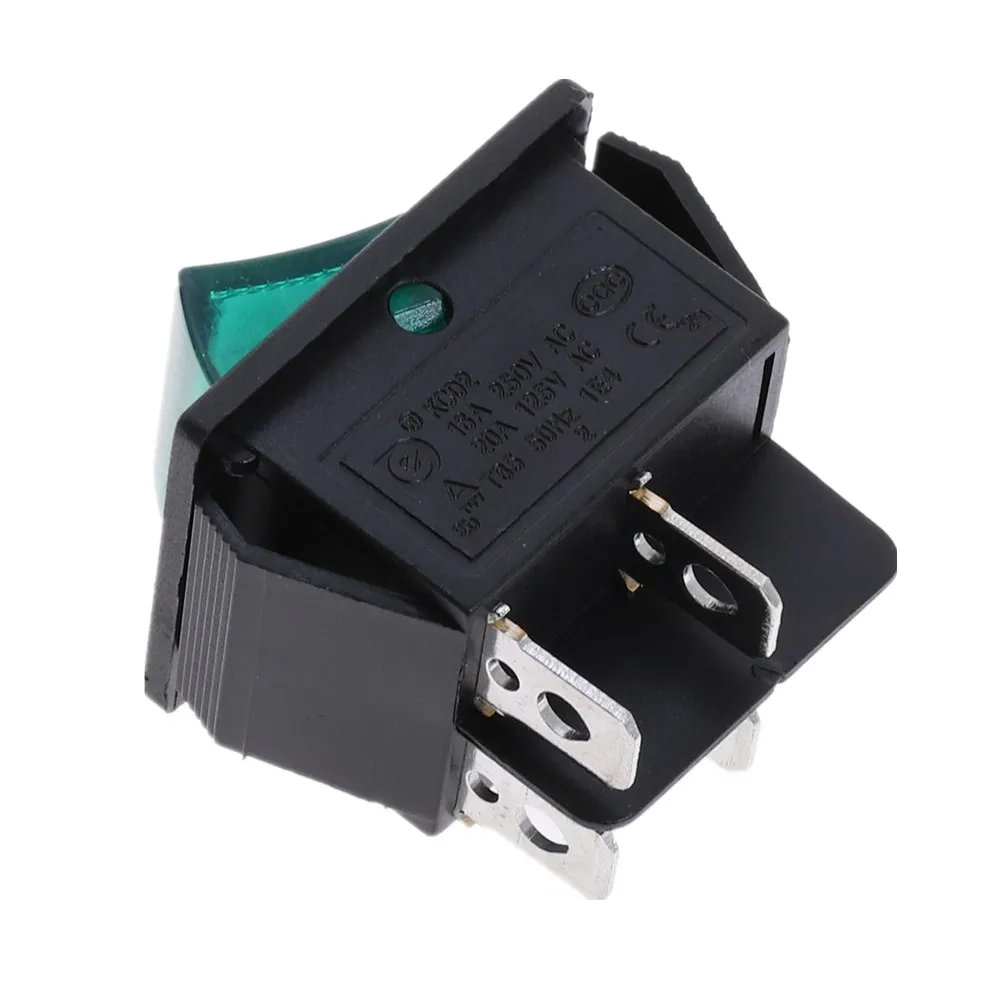 KCD2 кулисный переключатель ВКЛ-ВЫКЛ 2 положения 4 Pin DPST электрическое оборудование