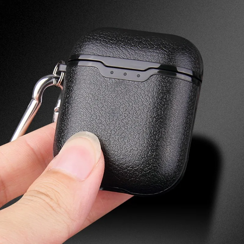 Для AirPods Pro 3 чехол Роскошная кожа личи/углеродное волокно силиконовый защитный чехол для Airpods 2 AirPods 3 Bluetooth чехол для наушников