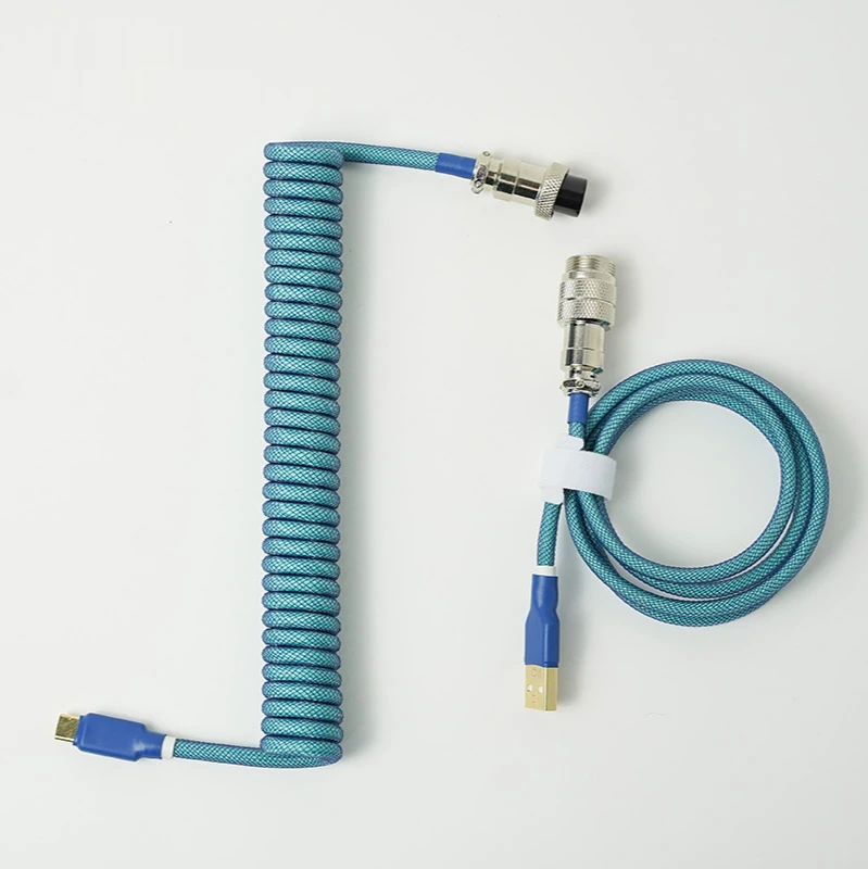 

Кабель Greatcable ручной работы, съемный спиральный разъем кабельная клавиатура Type-C Mini Mirco/USB для механической клавиатуры