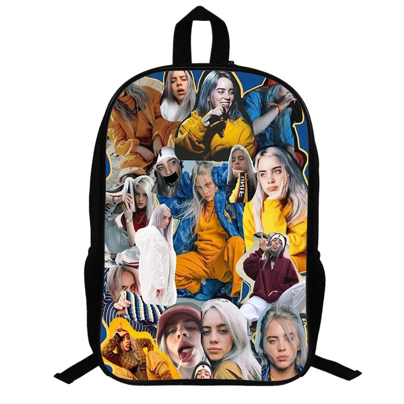 14,5 дюймов Billie Eilish школьные сумки для подростков рюкзак в стиле «хип-хоп» для мальчиков и девочек, рюкзак для ноутбука, рюкзак для путешествий вентиляторы подарок