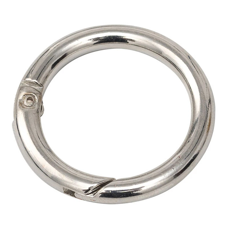 2PCs Metal Spring Gate O Ring Openable Keyring Bag Belt Strap Buckle Dog Chain Snap Clasp Clip Trigger Luggage Leathercraft Acc | Дом и сад