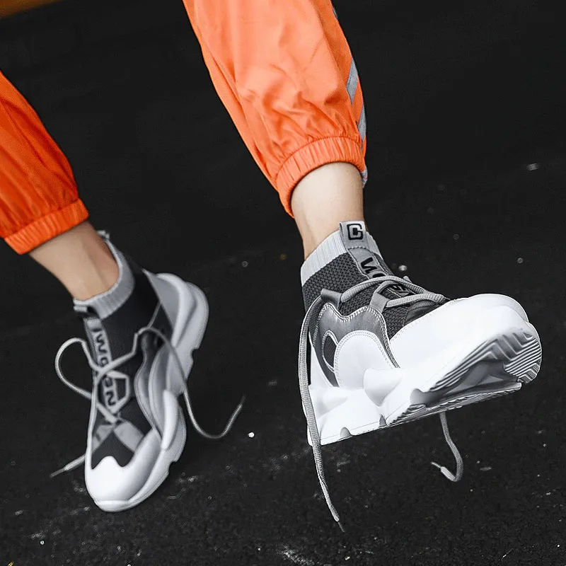 Мужские дышащие кроссовки-носки в стиле хип-хоп | Обувь