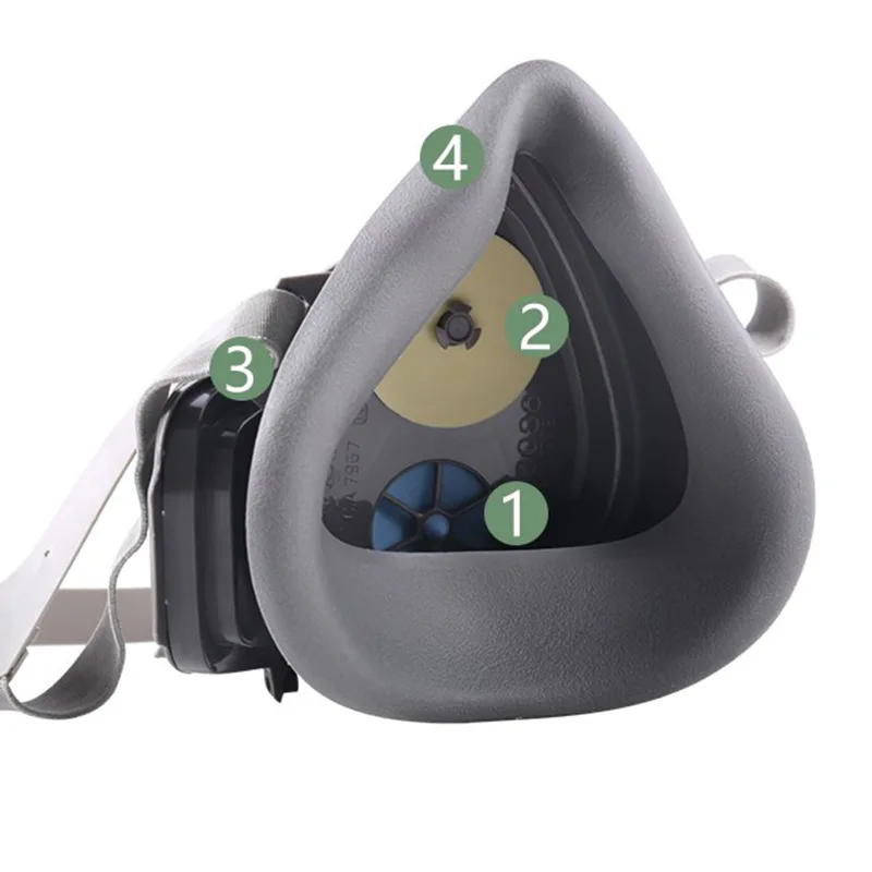 Промышленный респиратор от пыли 3200 маска для шлифования угольная горная дышащая