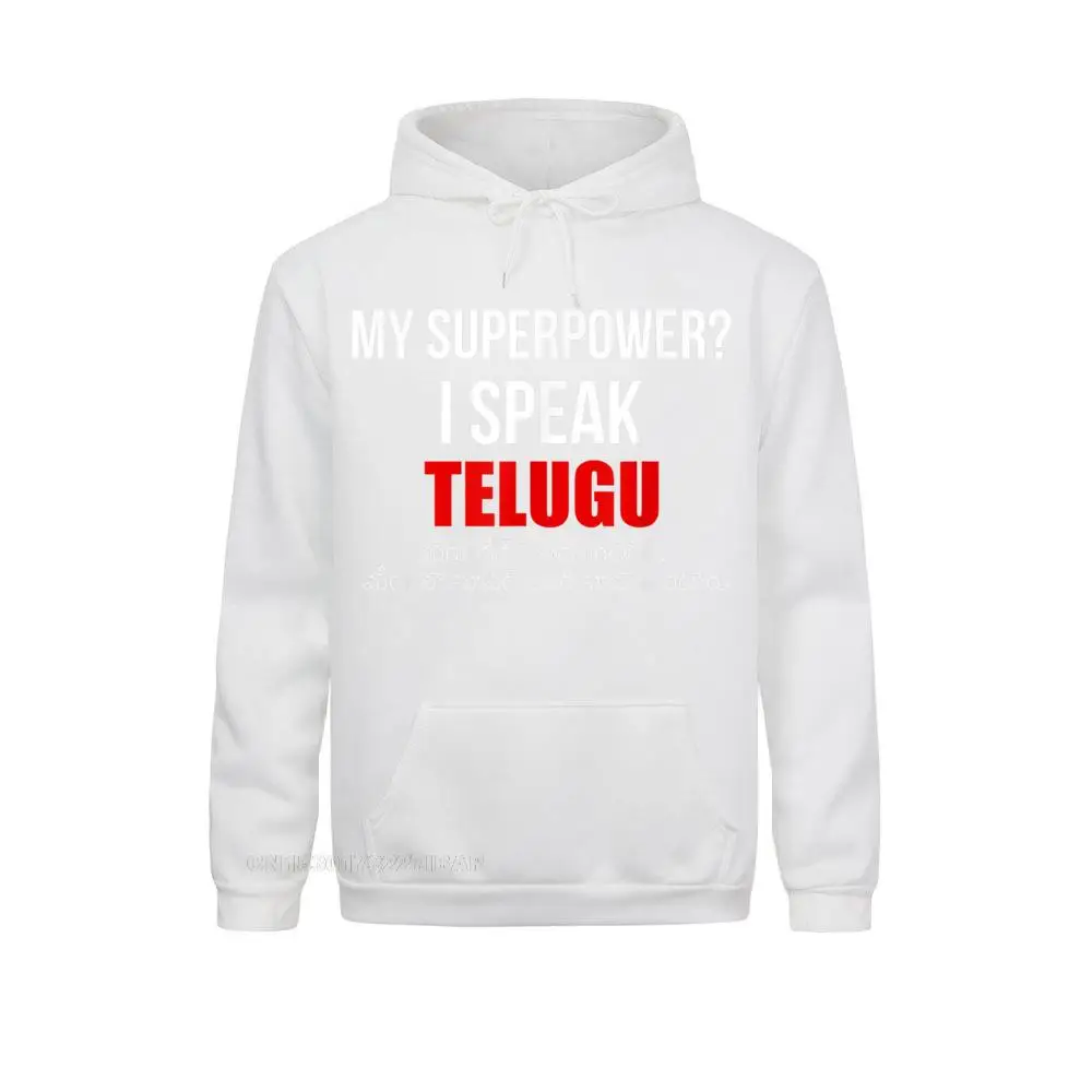 Забавная футболка с надписью My Superpower I Talk Telugu толстовки капюшоном летние дешевые