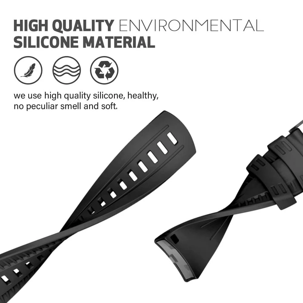 

24mm For Suunto 7 9 Baro Silicone Replacement Watch Band Strap Bracelet Spartan Sport Wrist HR Baro Smart Belt Correa Wriststrap
