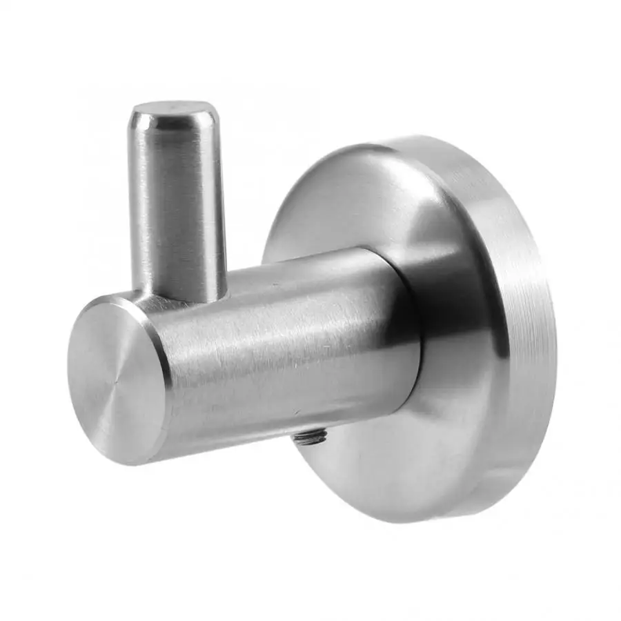 1 5x Прочная нержавеющая сталь ванная комната Кухня Настенный одинарный крючок