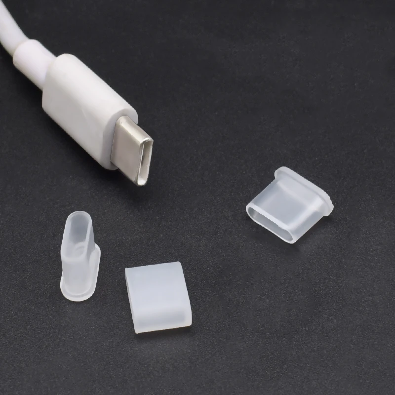 10 шт./лот USB Type c чехол для кабеля Пылезащитная заглушка крышки аксессуары сотовых