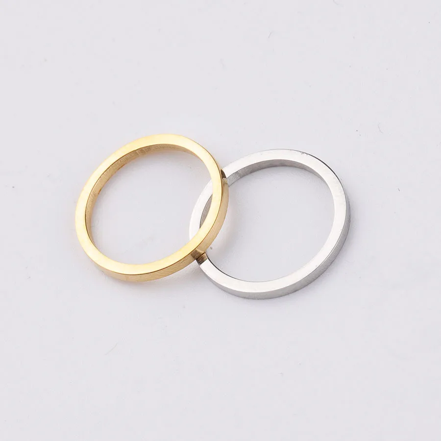 

15mm electroplating multicolor small ring circle jewelry accessories stainless steel mirror ring pendant geometric accessories