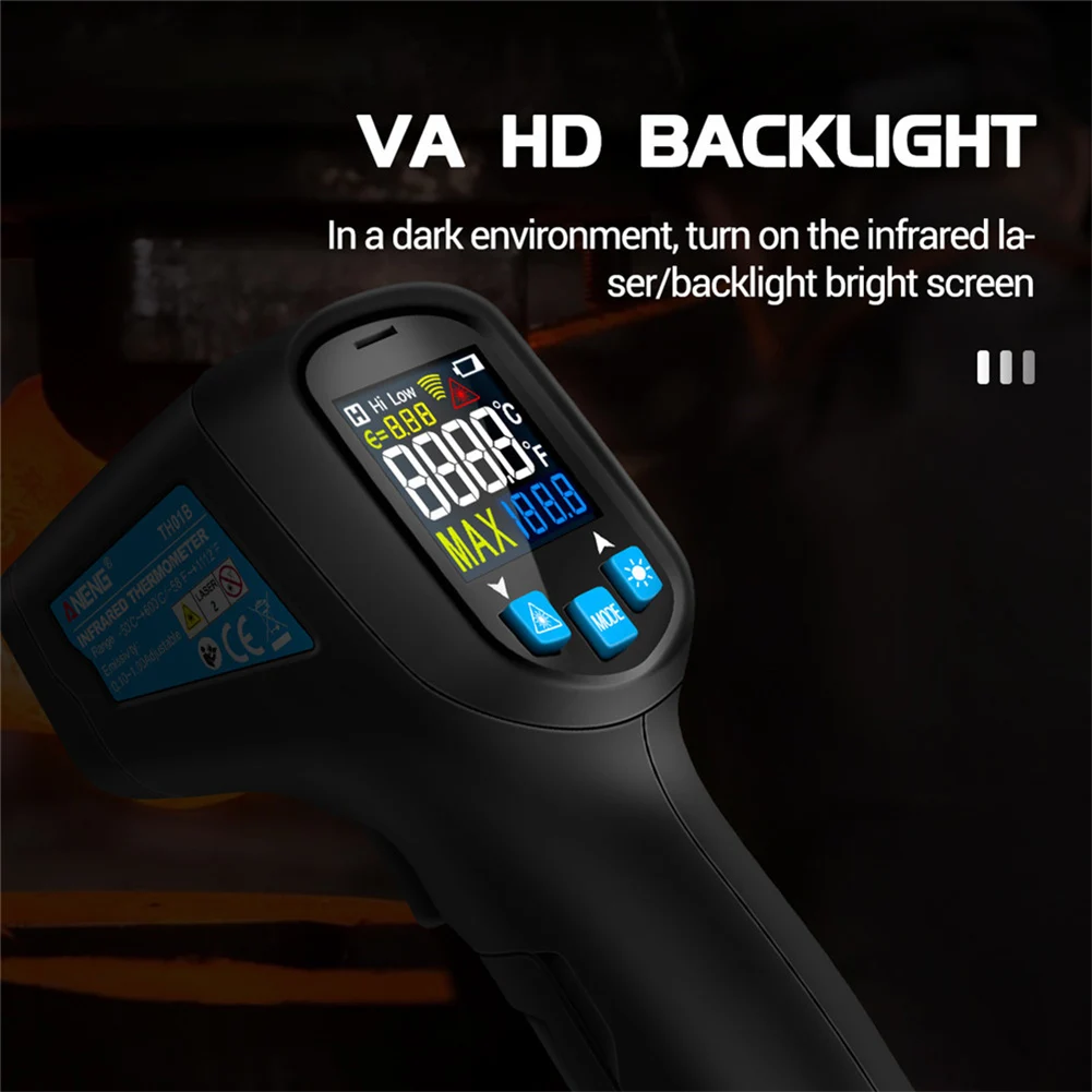 Инфракрасный термометр измеритель температуры пистолет пирометр Бесконтактный