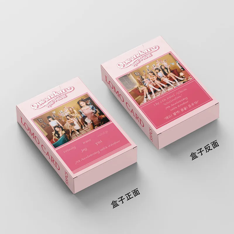 55pcs/set Kpop Red Velvet Lomo Cards New album Queendom K-pop Photo Collection Card idol card fan gift | Канцтовары для офиса и