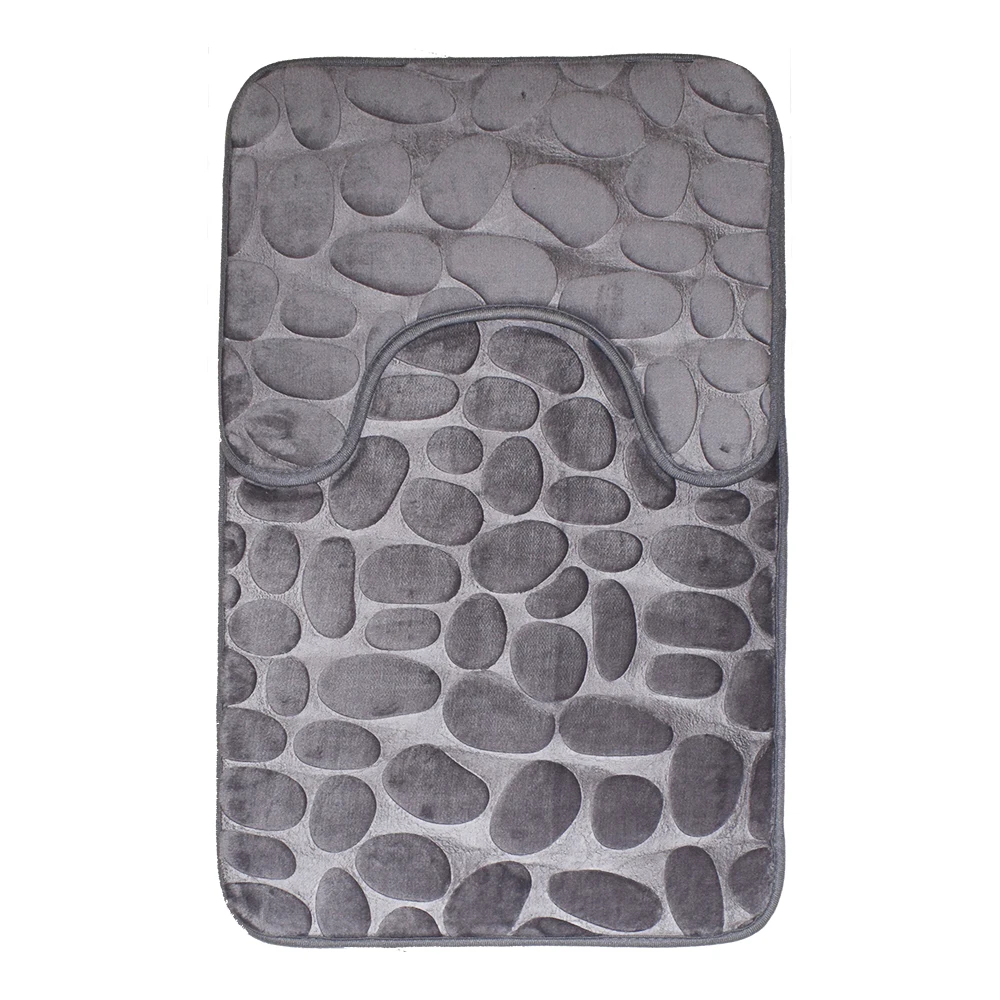 Однотонные Нескользящие коврики Zeegle Набор ковриков для ванной 2 шт. Туалетные