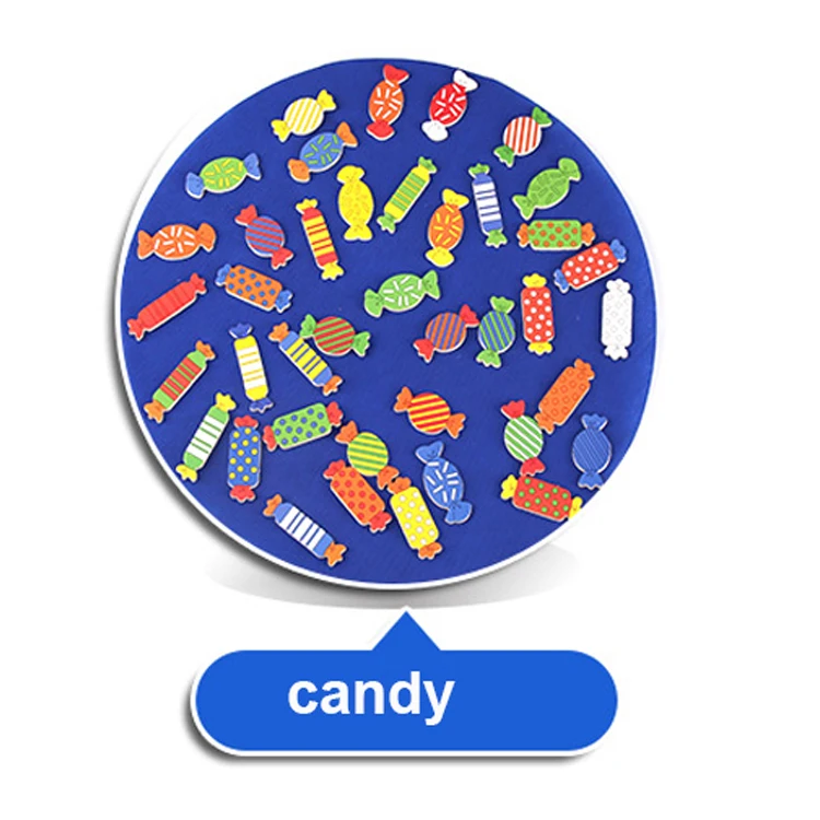 candy Конфеты форма и цвет памяти соответствия игра раннее образование Деревянный Детский сад Дети родитель-ребенок Настольная игра Монтессори игрушки - Цвет: candy