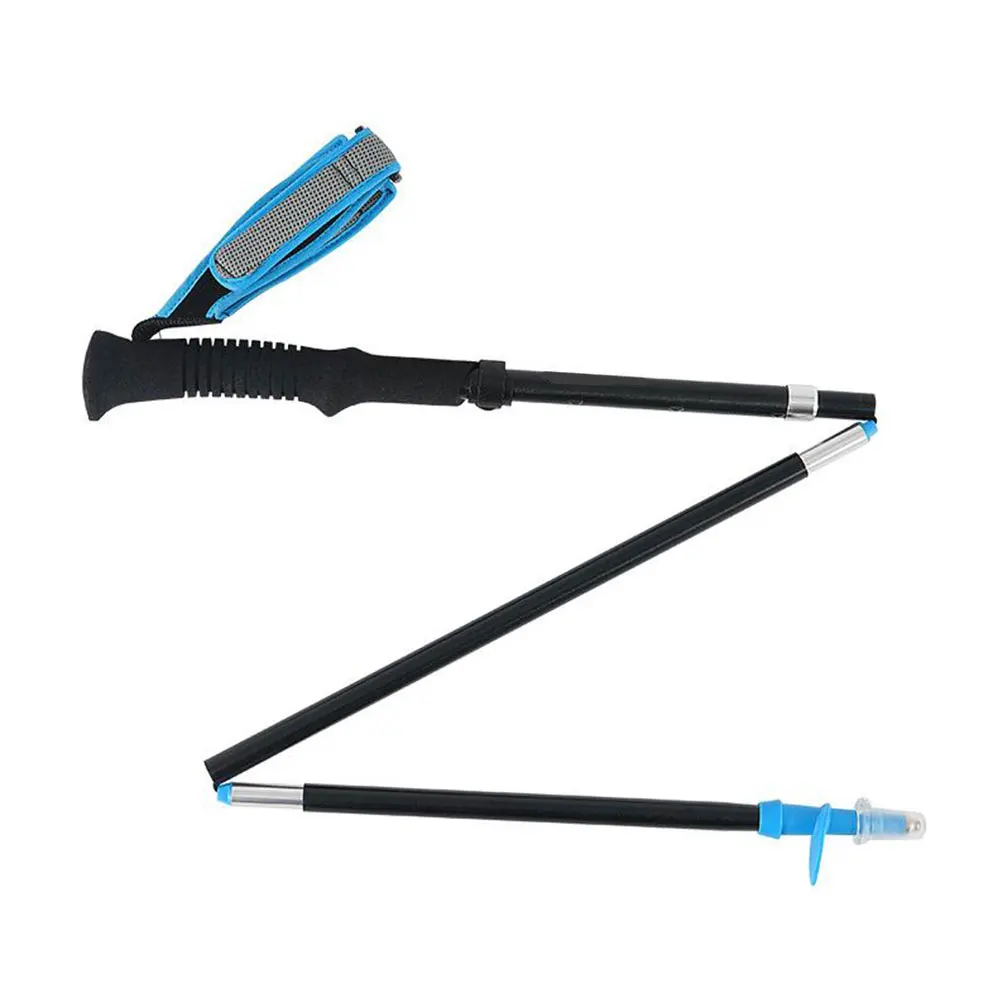 

Outdoor Fold Trekking Poles Camping Portable Walking Hiking Stick For Nordic Elderly Telescopic Sticks Camping Equipment