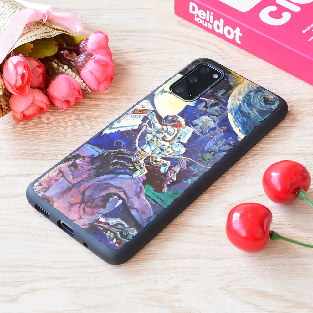

For Samsung Galaxy Spaceship Earth Mural Print Soft Matt Phone Case
