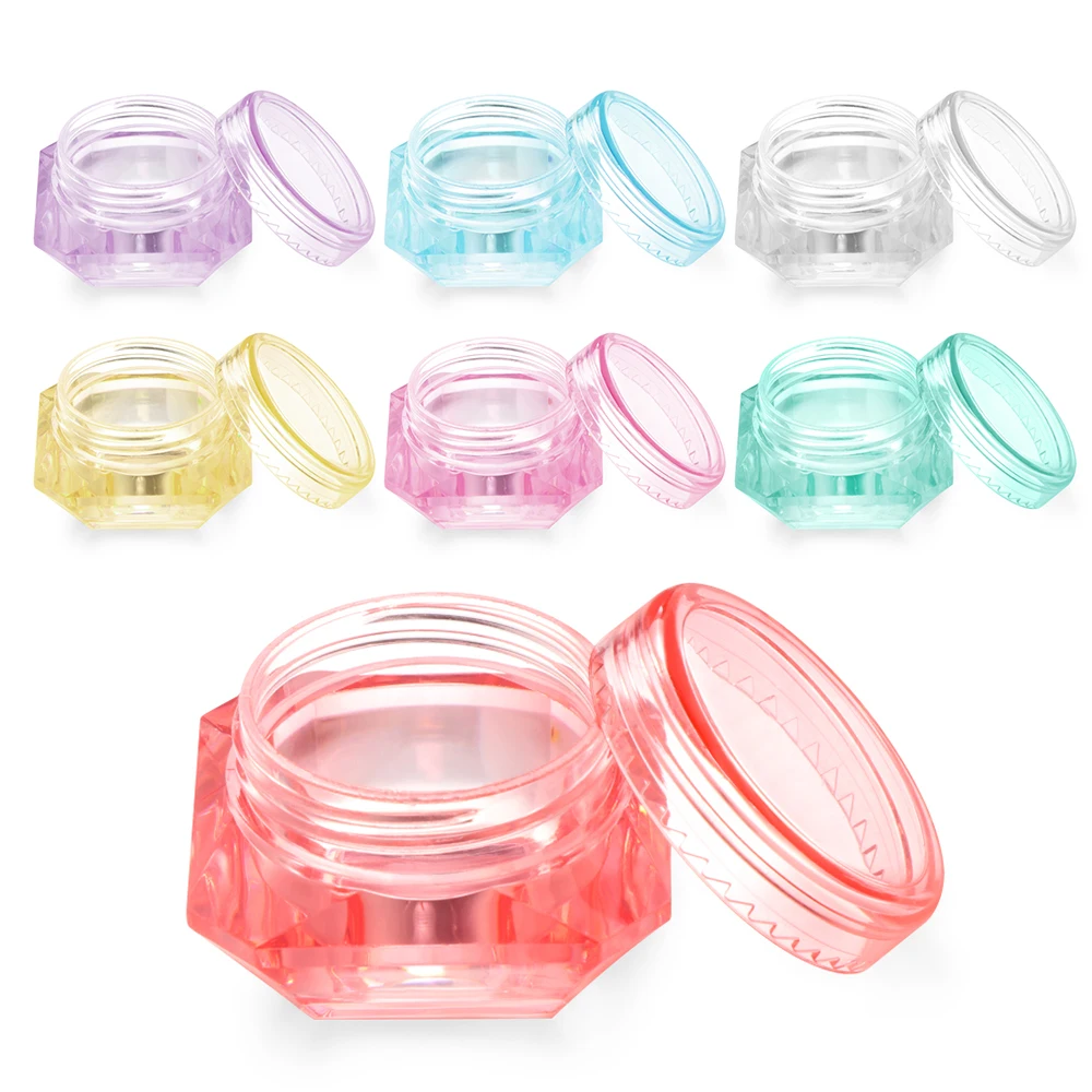 1 шт. многоцветная акриловая пудра жидкое Хрустальное стекло Dappen чаша с крышкой