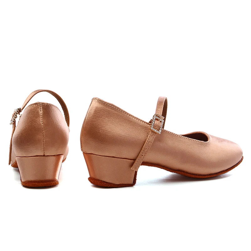 DKZSYIM Moder/Standard Dance Shoes Women Satin  Ballroom Dance Shoes Soft sole Party Dance Shoes Women For Girls Ladies Low Heel