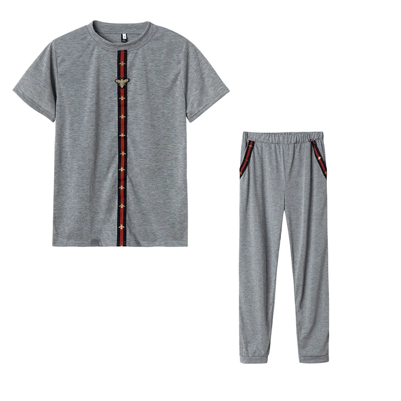 

Women Short Sleeve Two Piece Set Outfits Suits Print Shirts Tops+Pants Casual Tracksuit Sportwear Workout Matching Summer Sets