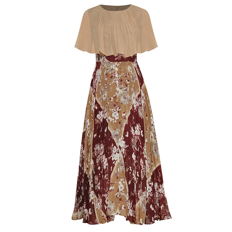 

Подиумная модная женская одежда большого размера, шифоновое платье-накидка с принтом, Прямая поставка, Лидер продаж, акция