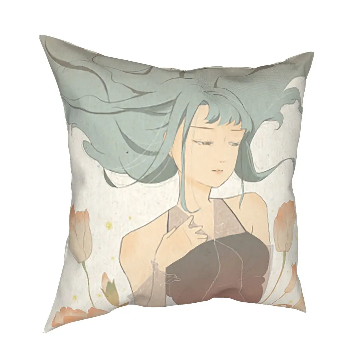 Тюльпан для девочек мультипликационным мотивом домашний декор подушки с