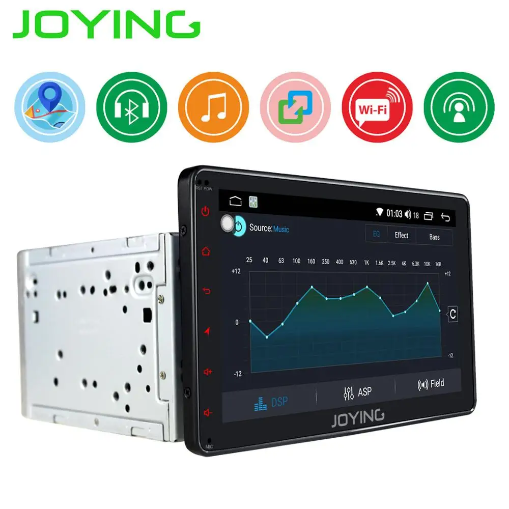 Joying Android 8,1 2 din автомобильный радиоприемник 8 дюймов HD сенсорный экран gps навигация wifi BT 1 Гб быстрая загрузка SWC для Toyota camry/RAV4/Corolla