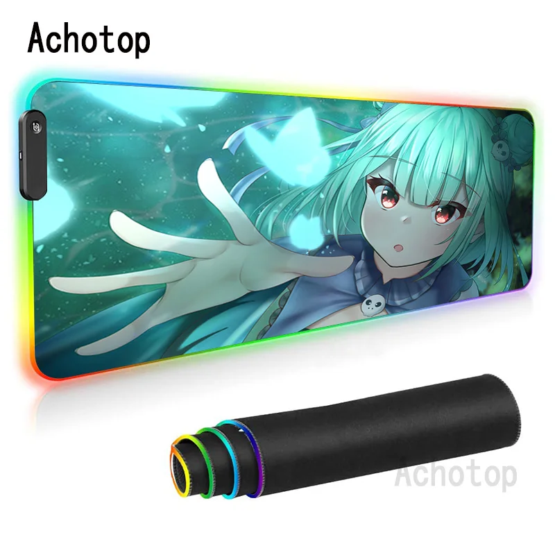 

Прочный Настольный коврик для мыши с RGB подсветильник и клавиатурой