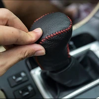 leather car gear lever cover for toyota highlander 2013 2014 2015 2016 2017 2018 2019 kluger shift knob accessories post xu50