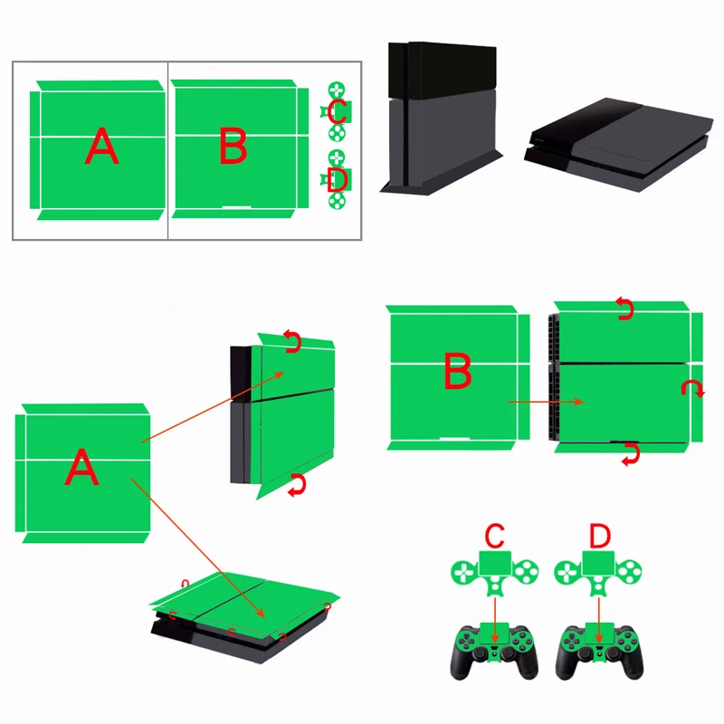 GTA V для Playstation 4 консоль виниловая наклейка чехол Sony PS4 игры с 2 контроллером|gta-v| |