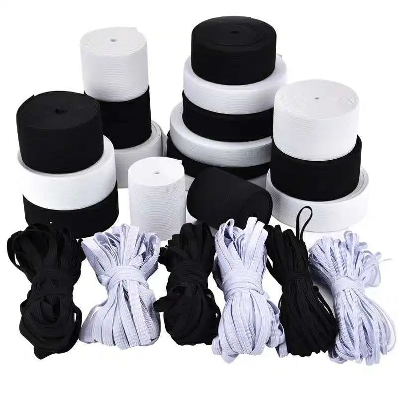 

15-50 мм Цвет: белый, черный, Эластичная лента отделкой Швейные аксессуары для пошива одежды нейлоновая тесьма для одежды выш растоянии до 5 ме...