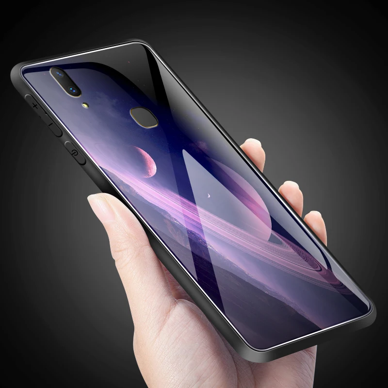 Закаленное Стекло ЧЕХОЛ ДЛЯ Vivo V5S V7 плюс V9 V11i X21i UD X23 X27 Pro Y3 Y5S Y71 Y75 Y79 Y83 Y85 Y93 Y97