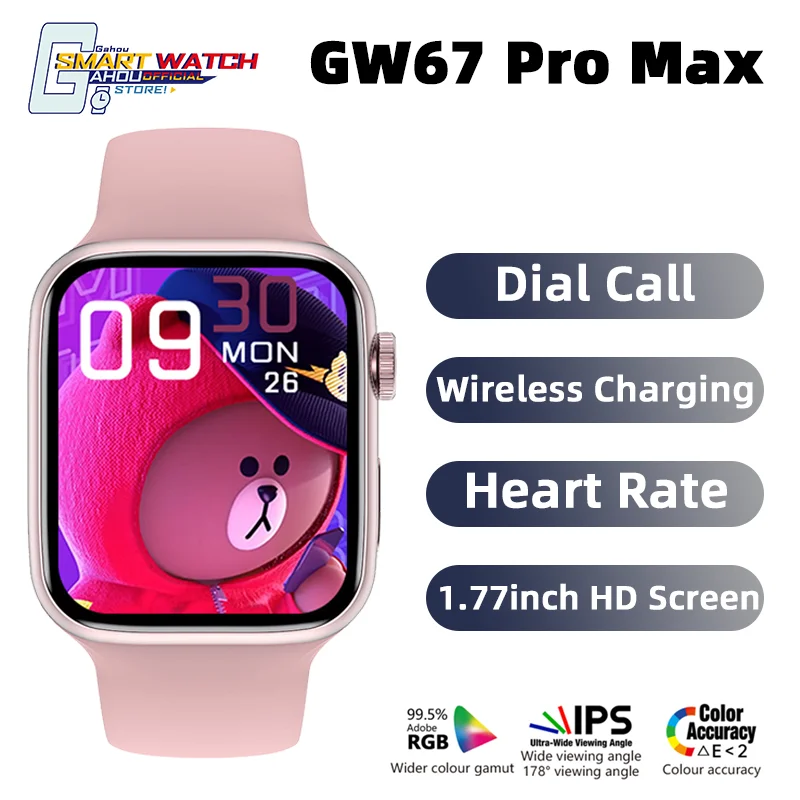 

GW67 Pro Max Men Women Smart Watch 2022 Serie 7 IWO smartwatch Wireless Charging Dial Call Heart Rate PK HW12 16 HW22 Pro Max
