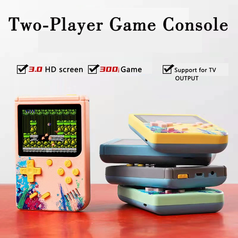 Новый трендовый 3-дюймовый портативный игровой плеер Macaron sup 500 в 1 портативные