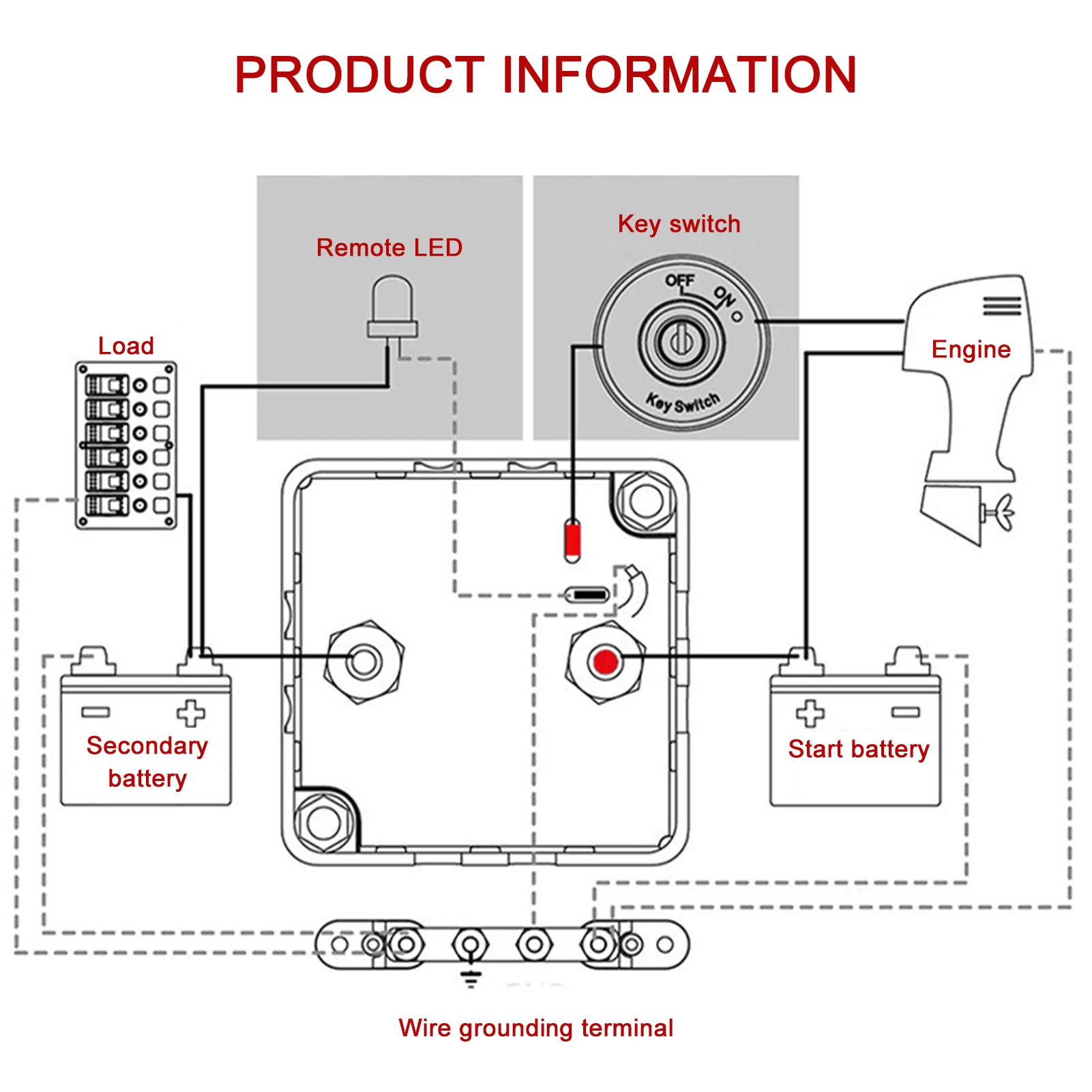 12 В 24 в автоматический переключатель зарядки RV умный двойной изолятор батареи