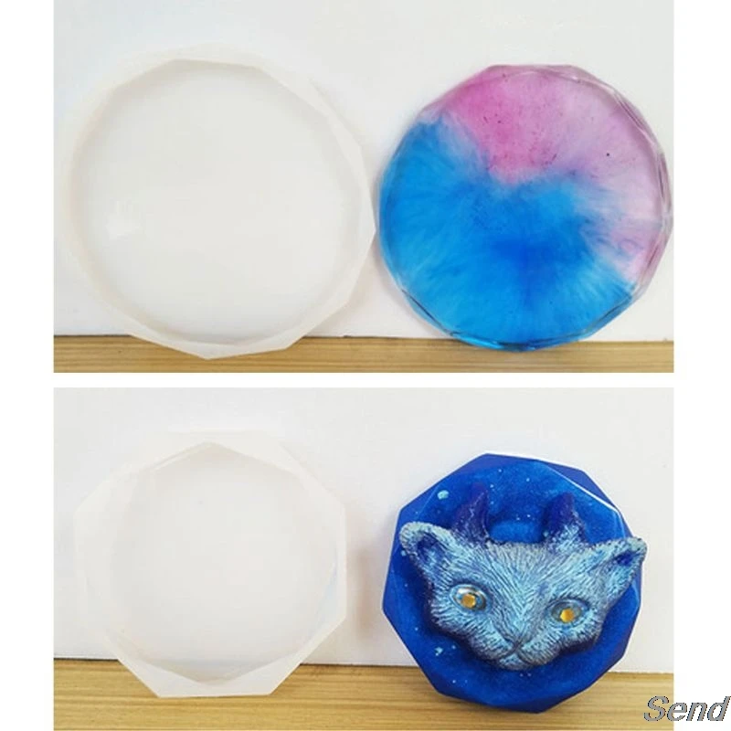 2 шт. силиконовая форма для подстаканника под УФ-смолу | Украшения и аксессуары