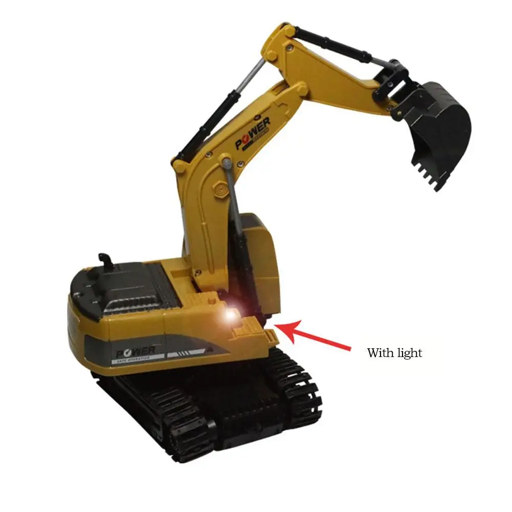 LeadingStar 1:24 Simulate Alloy RC Excavator with Remote Control Electronic Engineering Truck Toy | Игрушки и хобби