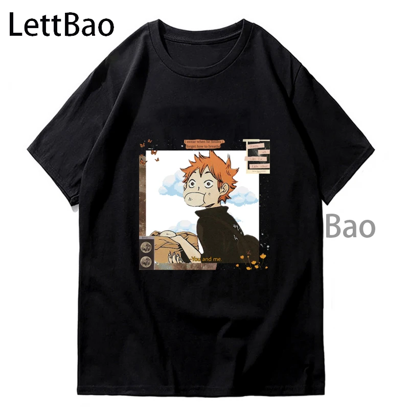 

Футболка Haikyuu в стиле аниме для косплея кавайная мультяшная женская футболка с коротким рукавом Уличная одежда 90-х летняя одежда в стиле хип...