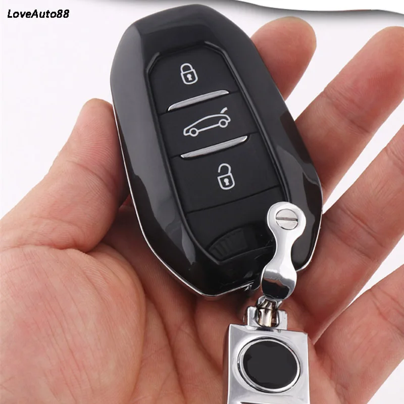 Чехол для ключей автомобиля защитный чехол брелок peugeot 5008 4008 автомобильные