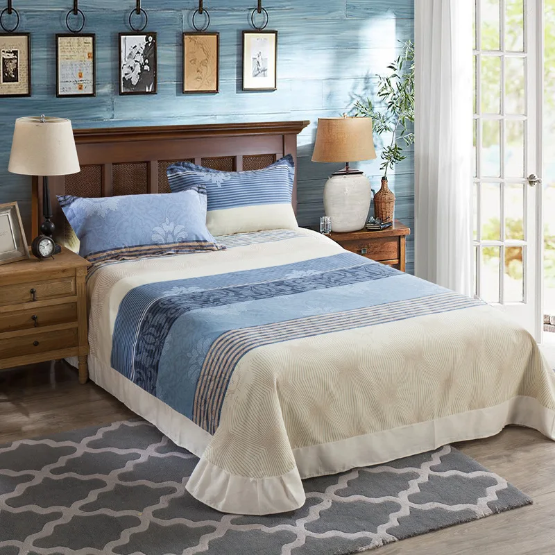 100% хлопок уплотненная шлифовальная простыня для матраса защитная крышка плоская