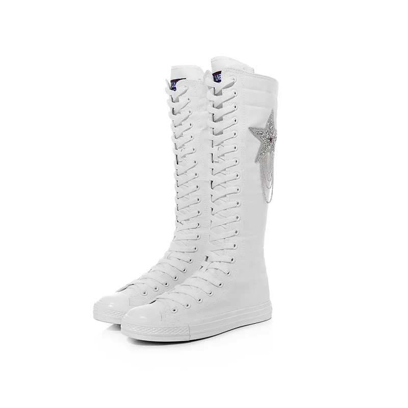 

Женские высокие танцевальные ботинки для скейтборда, холщовые ботинки, женская обувь для танцев на улице, скейтборде