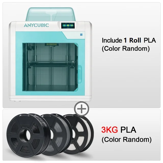 ANYCUBIC 4Max Pro 3d принтер большого размера плюс FDM Impresora Diy Набор модульный дизайн сопло 3d принтер 3d drucker drukarka 3d - Цвет: White 4MaxProAdd3KG