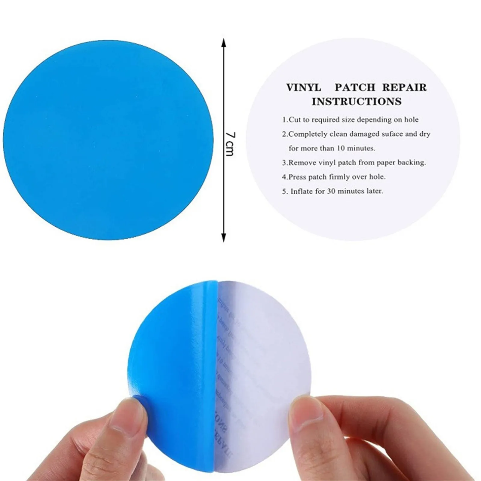 

10PC Durable convenient and strong self-adhesive swimming pool leak patch inflatable product self-adhesive air cushion leak hole