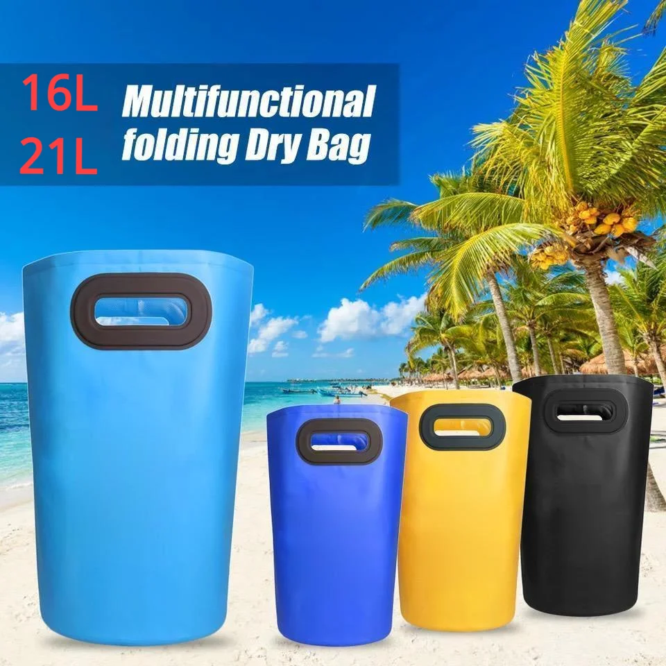 

16L 21L Portable Bucket Water Storage Bag Waterproof Water Fishing Bag Folding Bucket Foot Bath