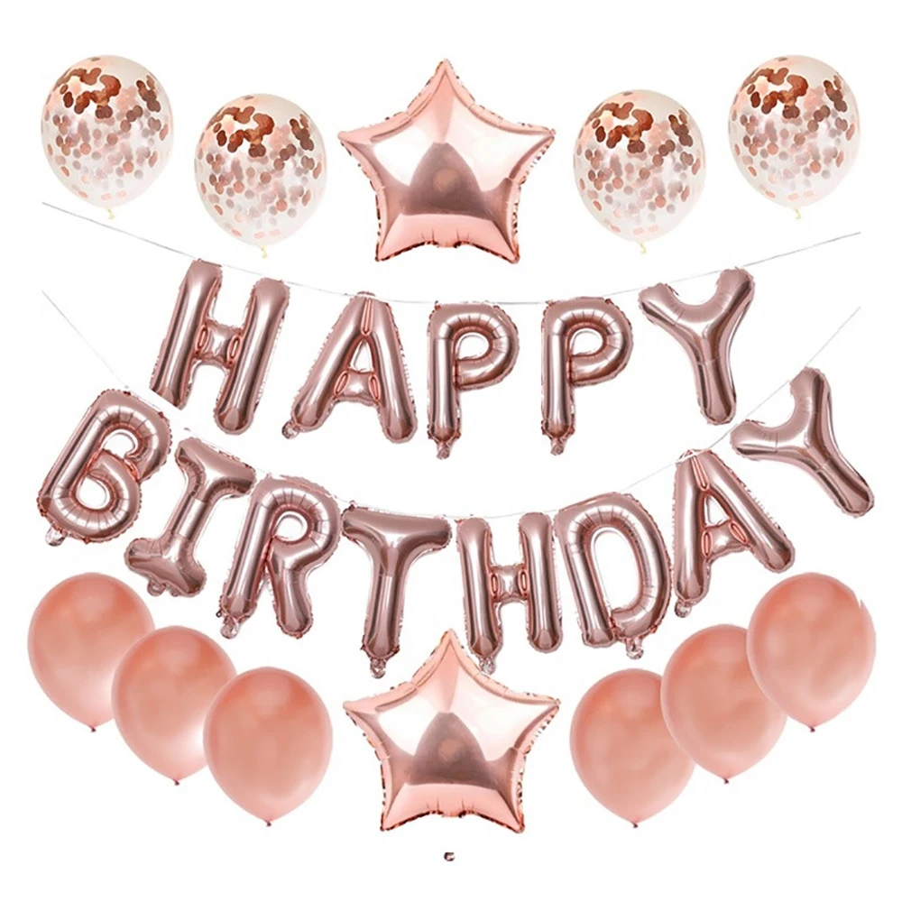 Многоцветный выбор из латекса звезд и букв круг комплект воздушных шаров